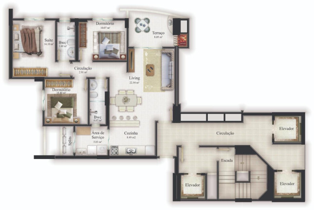Imagem Apartamento com 2 Quartos à Venda, 90 m² em Fazenda - Itajaí