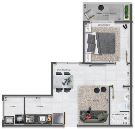 Imagem Apartamento com 2 Quartos à Venda, 48 m² em Vila Carrão - São Paulo