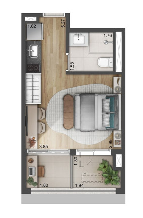 Foto do imóvel Studio com 1 Quarto à Venda, 27 m² em Perdizes - São Paulo