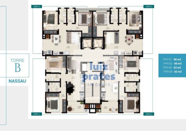 Imagem Apartamento com 2 Quartos à Venda, 66 m² em Morretes - Itapema