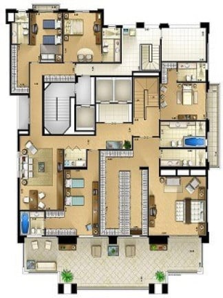 Foto do imóvel Apartamento com 4 Quartos à Venda, 607 m² em Panamby - São Paulo