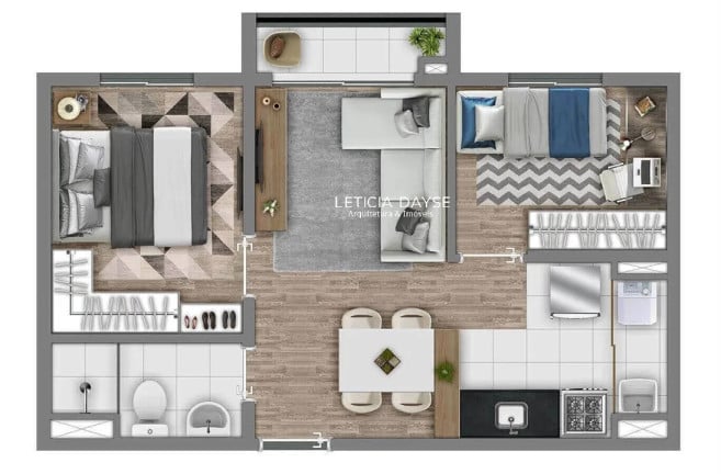 Foto do imóvel Apartamento com 1 Quarto à Venda, 38 m² em Jardim Norma - São Paulo