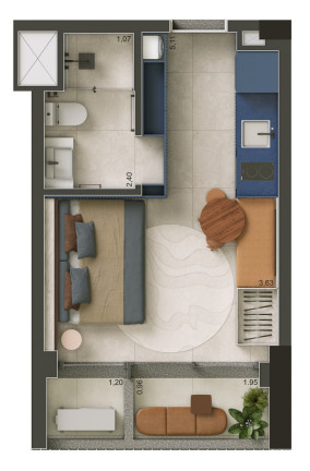 Foto do imóvel Studio com 1 Quarto à Venda, 25 m² em Higienópolis - São Paulo