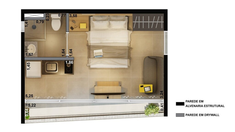 Imagem Apartamento com 1 Quarto à Venda, 41 m² em Santa Cecília - São Paulo