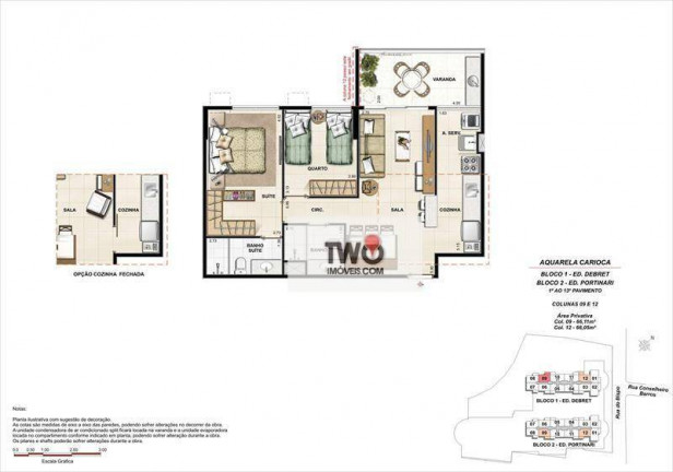 Foto do imóvel Apartamento com 3 Quartos à Venda, 76 m² em Rio Comprido - Rio De Janeiro