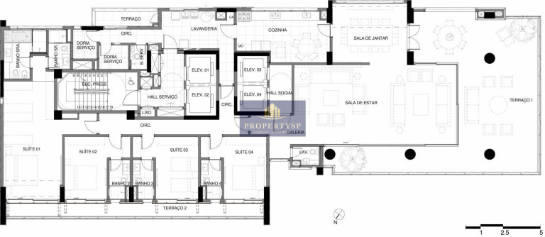 Foto do imóvel Apartamento com 4 Quartos à Venda, 407 m² em Jardim Paulista - São Paulo