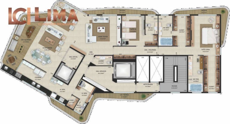 Foto do imóvel Apartamento com 1 Quarto à Venda, 38 m² em Iracema - Fortaleza