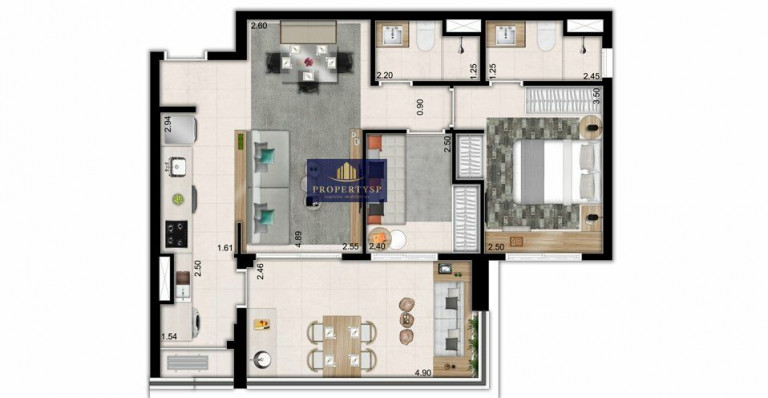 Imagem Apartamento com 2 Quartos à Venda, 71 m² em Vila Anglo Brasileira - São Paulo