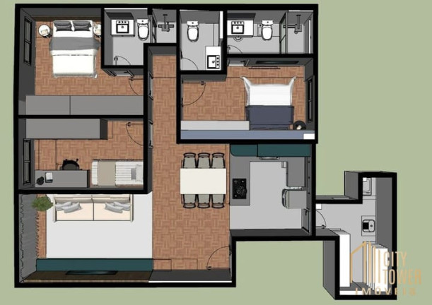 Foto do imóvel Apartamento com 3 Quartos à Venda, 91 m² em Itaim Bibi - São Paulo