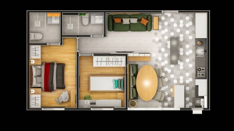 Foto do imóvel Apartamento com 2 Quartos à Venda, 55 m² em Campo Grande - Santos
