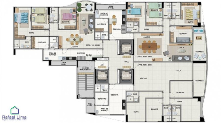Foto do imóvel Apartamento com 3 Quartos à Venda,  em Casa Caiada - Olinda