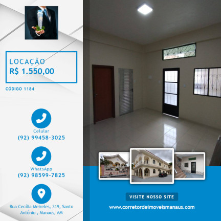 Imagem Apartamento com 2 Quartos para Alugar, 50 m² em Japiim - Manaus