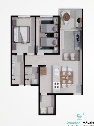 Imagem Apartamento com 2 Quartos à Venda, 60 m² em São Lourenço - Bertioga