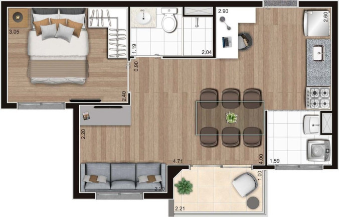 Imagem Apartamento com 3 Quartos à Venda, 76 m² em Vila Leopoldina - São Paulo