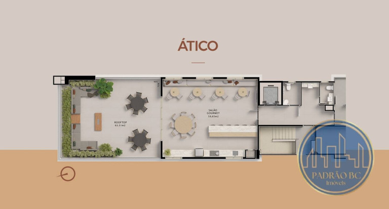 Foto do imóvel Apartamento com 2 Quartos à Venda, 55 m² em Vila Izabel - Curitiba