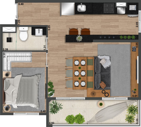 Imagem Apartamento com 1 Quarto à Venda, 39 m² em Perdizes - São Paulo