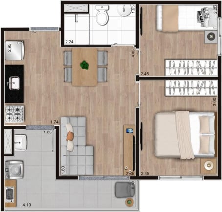 Foto do imóvel Apartamento com 2 Quartos à Venda, 42 m² em Lapa - São Paulo
