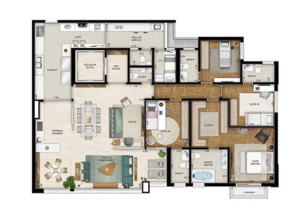 Imagem Apartamento com 4 Quartos à Venda, 233 m² em Morumbi - São Paulo