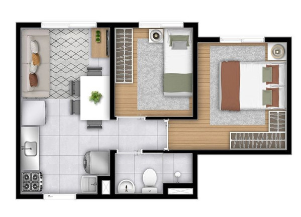Foto do imóvel Apartamento com 2 Quartos à Venda, 31 m² em Itaquera - São Paulo