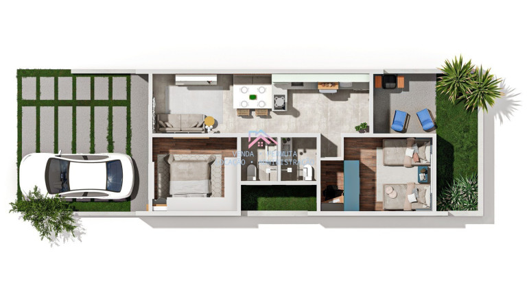 Imagem Casa com 2 Quartos à Venda, 54 m² em Maracanã - Jarinu