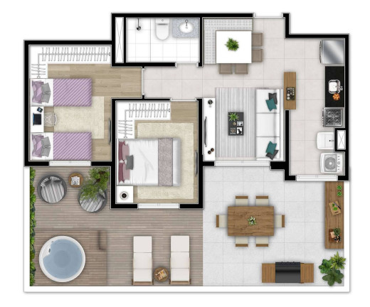 Foto do imóvel Apartamento com 2 Quartos à Venda, 85 m² em Granja Viana - Cotia