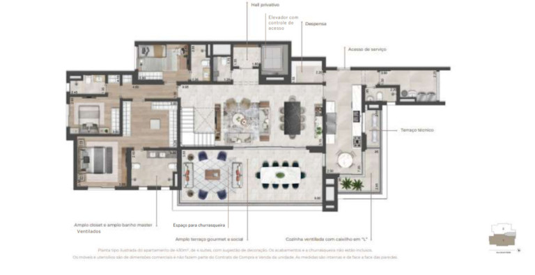 Foto do imóvel Apartamento com 4 Quartos à Venda, 217 m² em Pinheiros - São Paulo