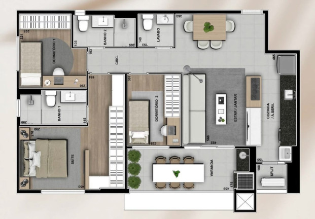 Imagem Apartamento com 3 Quartos à Venda, 201 m² em Chácara Da Barra - Campinas