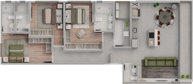 Foto do imóvel Apartamento com 3 Quartos à Venda, 164 m² em Praia Brava De Itajaí - Itajaí