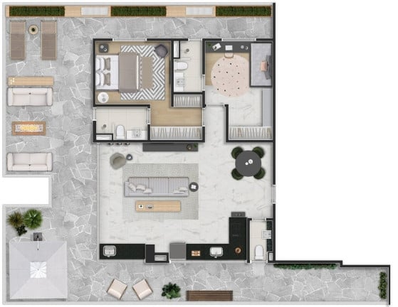 Foto do imóvel Apartamento com 2 Quartos à Venda, 82 m² em Indianópolis - São Paulo