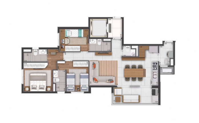 Imagem Apartamento com 3 Quartos à Venda, 98 m² em Taquaral - Campinas