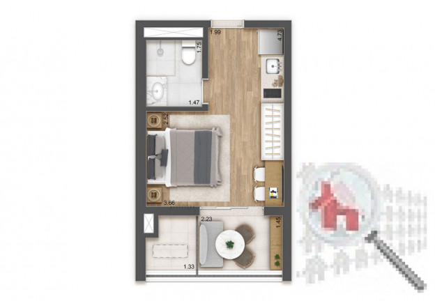 Imagem Apartamento com 1 Quarto à Venda, 26 m² em Tucuruvi - São Paulo