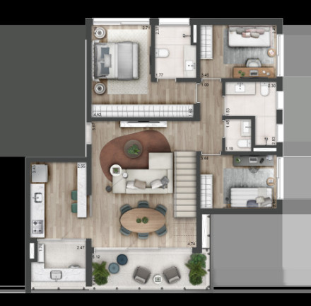 Imagem Apartamento com 3 Quartos à Venda, 114 m² em Sumaré - São Paulo