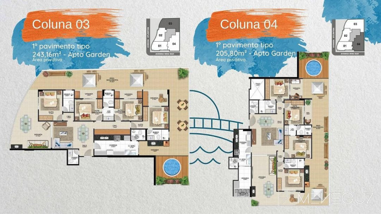 Imagem Apartamento com 4 Quartos à Venda, 205 m² em Enseada Azul - Guarapari
