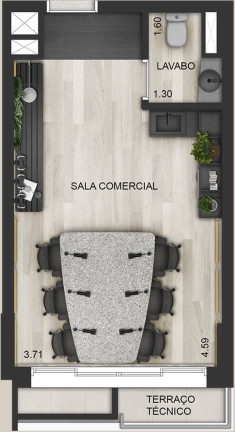 Imagem Sala Comercial à Venda, 26 m² em Moema - São Paulo