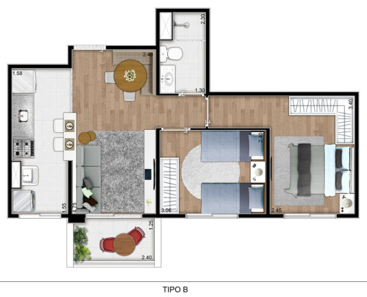 Imagem Apartamento com 2 Quartos à Venda, 48 m² em Penha - São Paulo