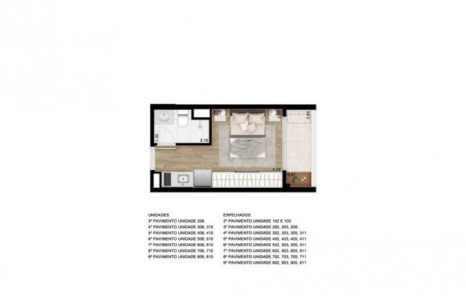 Imagem Apartamento com 2 Quartos à Venda, 45 m² em Centro - São Paulo
