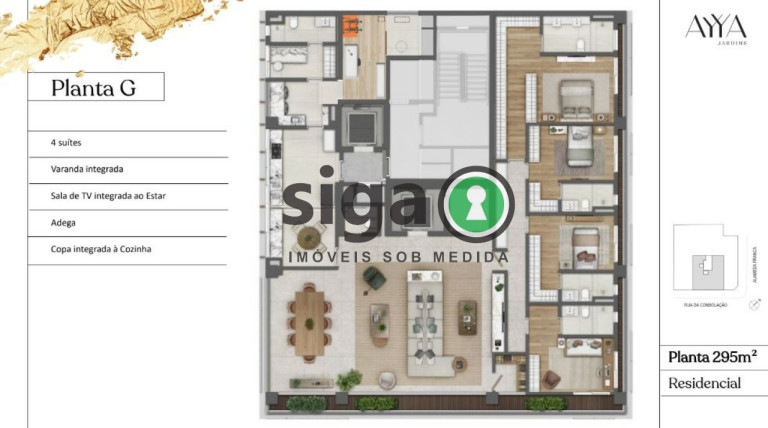 Imagem Apartamento com 4 Quartos à Venda, 295 m² em Jardins - São Paulo