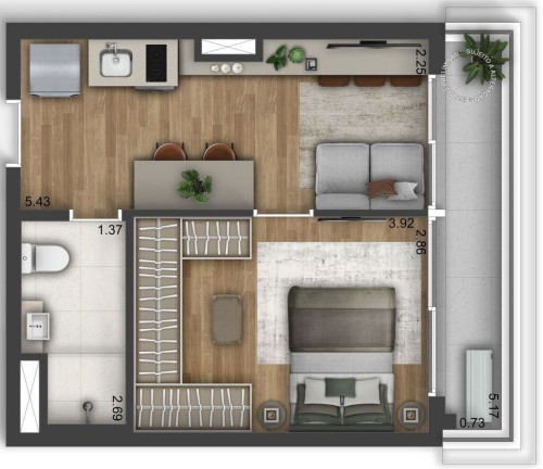 Imagem Apartamento com 1 Quarto à Venda, 29 m² em Chácara Klabin - São Paulo