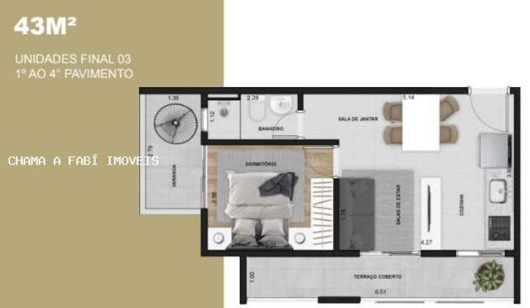 Apartamento com 1 Quarto à Venda, 35 m² em Vila Carrão - São Paulo