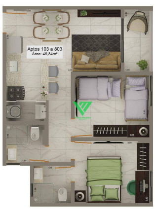 Imagem Apartamento com 3 Quartos à Venda, 52 m² em Tambiá - João Pessoa