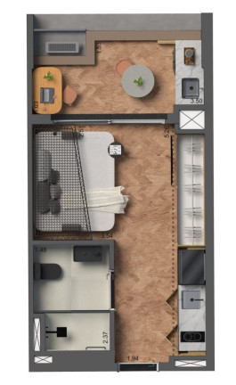 Imagem Apartamento com 1 Quarto à Venda, 27 m² em Vila Pompéia - São Paulo