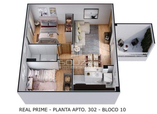 Imagem Apartamento com 2 Quartos à Venda, 44 m² em Santa Mônica - Camaragibe