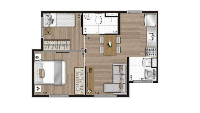 Imagem Apartamento com 2 Quartos à Venda, 35 m² em Moóca - São Paulo