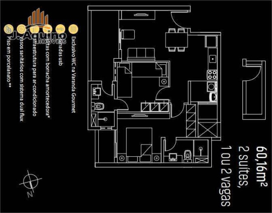 Foto do imóvel Apartamento com 2 Quartos à Venda, 1.700 m² em Parque Iracema - Fortaleza