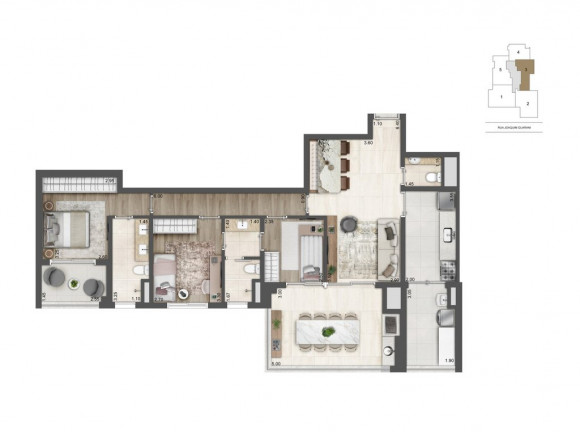 Imagem Apartamento com 3 Quartos à Venda, 168 m² em Brooklin - São Paulo
