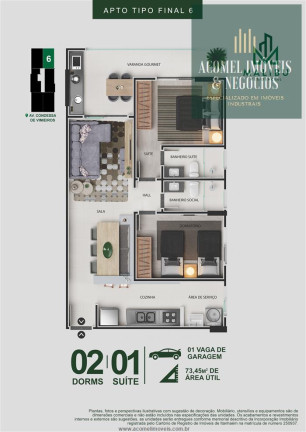 Imagem Apartamento com 2 Quartos à Venda, 67 m² em Centro - Itanhaem