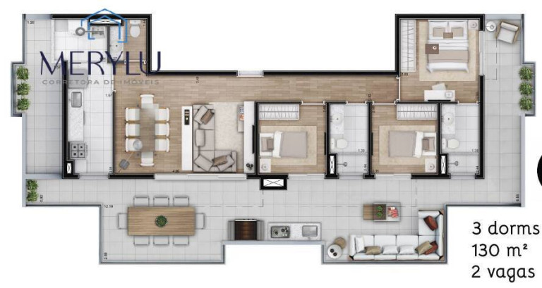 Foto do imóvel Apartamento com 2 Quartos à Venda, 130 m² em Vila Guarani (z Sul) - São Paulo