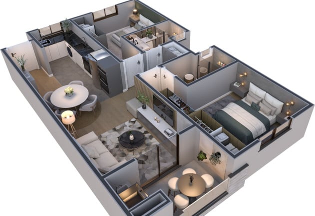 Foto do imóvel Apartamento com 2 Quartos à Venda, 68 m² em Santa Catarina - Caxias Do Sul