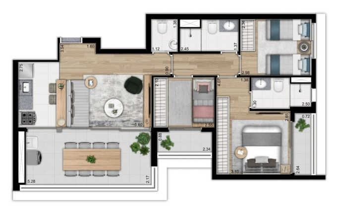 Foto do imóvel Apartamento com 2 Quartos à Venda, 56 m² em Ipiranga - São Paulo