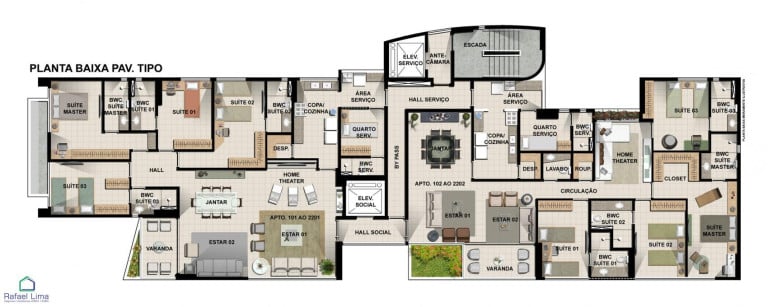 Foto do imóvel Apartamento com 4 Quartos à Venda,  em Pina - Recife